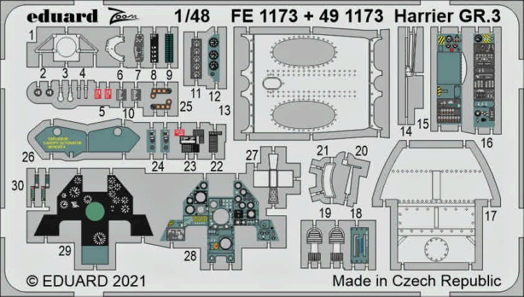 Eduard FE1173 Harrier GR.3 (KIN) 1/48