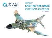 Quinta studio QD48371 F-4E c DMAS (Meng) 3D Декаль интерьера кабины 1/48