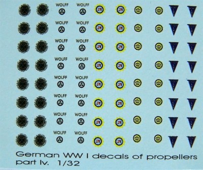 LF Model C3204 Decals German WWI propeller labels - Part 4 1/32