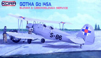 Kora Model KPK72062 Gotha Go 145A Slovak&Czechoslovak (4x camo) 1/72