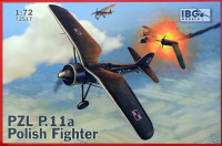 IBG 72517 PZL P.11a Polish Fighter (3x camo) 1:72