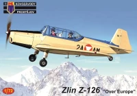 Kovozavody Prostejov 72408 Zlin Z-126 'Over Europe' (3x camo) 1/72