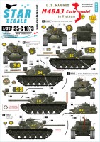 Star Decals 35-C1073 U.S. Marines in Vietnam. M48A3 Early model. 1st, 3rd, and 5th Tank Battalion 1/35