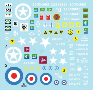 Star Decals 35-C1205 British Armoured Cars # 2.M3A1 White Scout Car, and Humber LRC III in NW Europe 1944-45 1/35