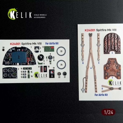 Reskit K24001 Spitfire Mk VIII interior 3D (AIRF) 1/24
