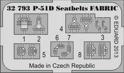 Eduard 32793 P-51D seatbelts FABRIC