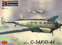 Kovozavody Prostejov 72330 Aero C-3AF/D-44 'Sibl' (3x camo) 1/72