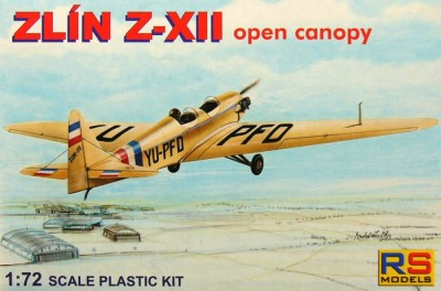 Rs Model 92039 Zlin-XII 'open canopy' (5 decal versions) 1/72