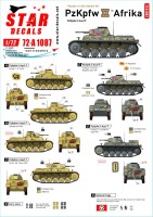 Star Decals 72-A1087 Panzer in the Desert # 4. Pz.Kpfw.II Ausf.F, in North Africa 1/72
