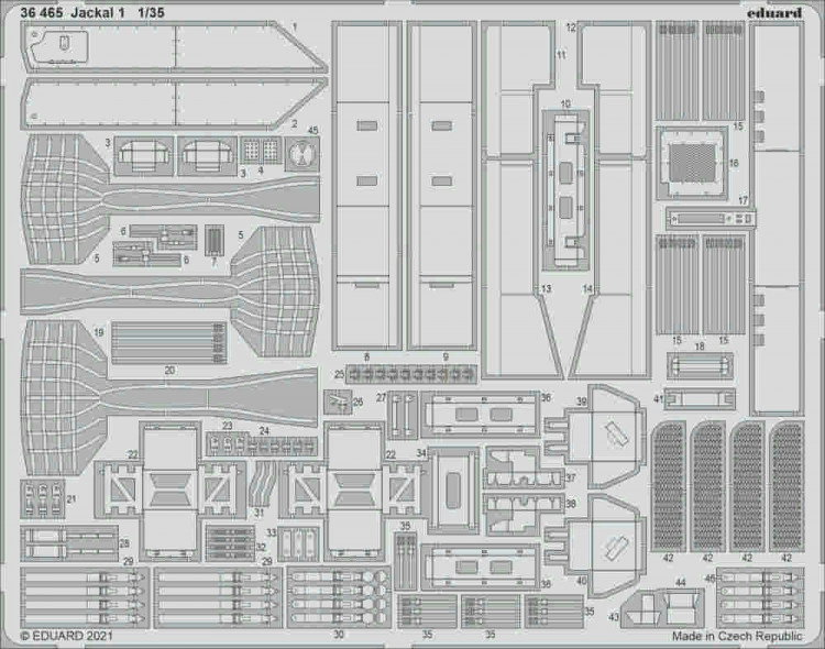 Eduard 36465 SET Jackal 1 (HOBBYB) 1/32