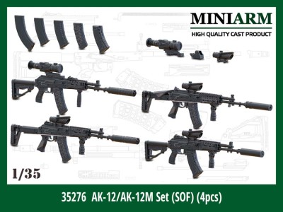 Miniarm 35276 АК-12/АК-12М (ССО) 4 шт 1/35