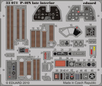 Eduard 33071 P-40N late interior S.A.