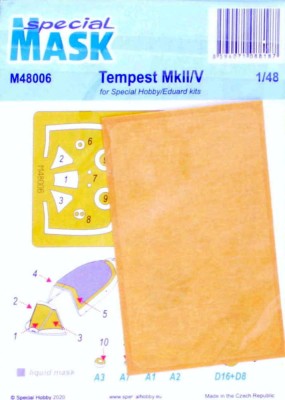 Special Hobby M48006 Mask for Tempest Mk.II/V (SP.HOBBY/EDU) 1/48