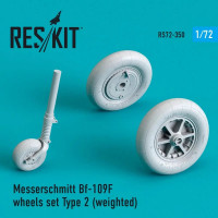 Reskit RS72-350 Bf-109F (G Early) wheels Type 2 (weighted) 1/72