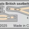 Eduard FE1547 Buffalo British seatbelts STEEL (TAM) 1/48