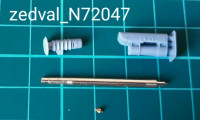 Zedval N72047 Набор деталей для Т-34-122 с пушкой Д-30 1/72