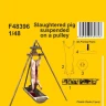 CMK F48396 Slaughtered pig suspended on a pulley 1/48
