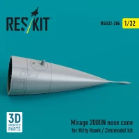 Reskit U32206 Mirage 2000N nose cone (KITTYH/ZIMMI) 1/32