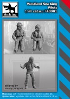 Black Dog F48001 3 pilots/crew for the Westland Sea King HAS.1/HAS.5/HU.5/HC.4 (designed to be used with Airfix kits) 1/48