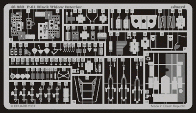 Eduard 48382 P-61 interior REV/MON