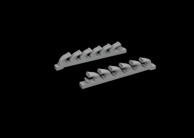 Eduard 672284 BRASSIN S-199 exhaust stacks PRINT (EDU) 1/72
