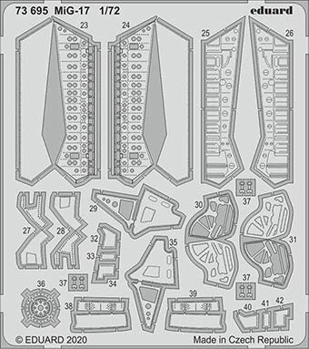 Eduard 73695 SET MiG-17 (AIRF) 1/72 (распродажа)