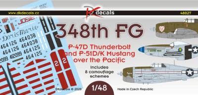 Dk Decals 48027 348th FG over the Pacific (8x camo) 1/48