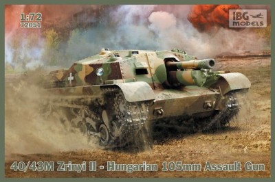 IBG Models 72051 40/43M Zrinyi II Hungarian 105mm Assault Gun 1/72
