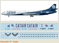 F-rsin Plastic FRP4072 Caravelle 12 Catair 1/144