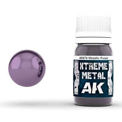 AK Interactive AK-00674 Акриловый металлик XTREME METAL Пурпурный металлик 30 мл