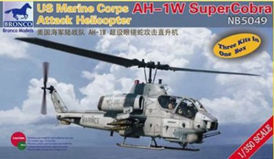 Bronco NB5049 USMC AH-1W Super Cobra Attack Helicopter 1/350
