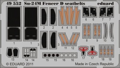 Eduard 49552 Su-24M Fencer D seatbelts