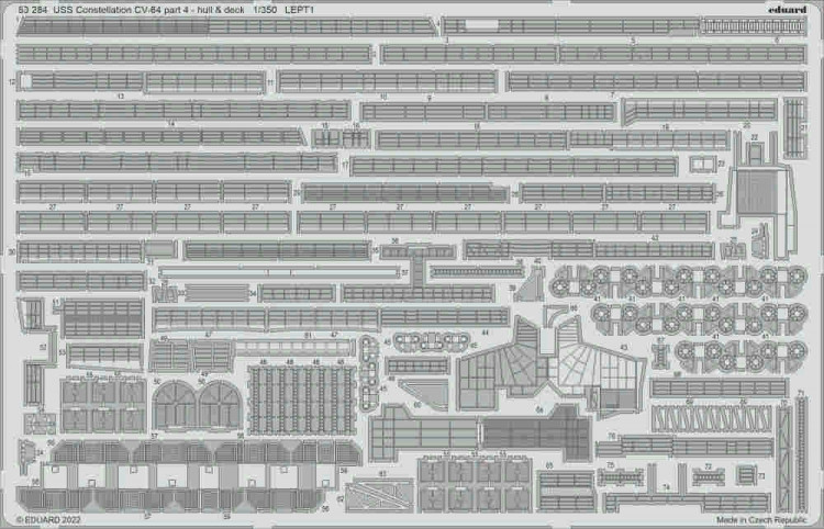 Eduard 53284 SET USS Constellation CV-64 - hull & deck 1/350
