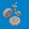 Eduard 6481117 BRASSIN Fi-156C wheels (TAM) 1/48