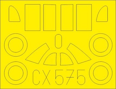 Eduard CX575 Mask 1/72 La-5 early (CL.PROP)
