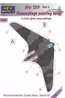 Lf Model M3290 Mask Ho 229 2-color grey camouflage painting 1/32