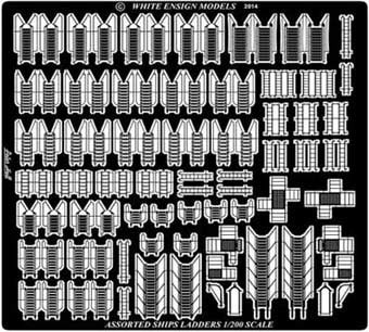 White Ensign Models PE 2020 ASSORTED SHIP'S LADDERS 1/200