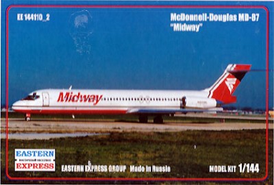 Восточный Экспресс 144110-2 Авиалайнер MD-87 Midway 1/144