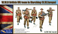 Gecko Models 35GM0014 WWII British MG Team in March (N.W.Europe) 1:35