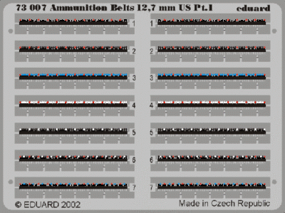 Eduard 73007 Ammunition Belts US Cal.0.50