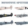 Aims AIMS32D025 Monotone Supermarine Spitfires Pr Mk.IV, Pr Mk.IX, PR Mk.IG, Mk.Vc, Mk.Vb 1/32