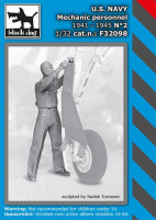 Black Dog F32098 US NAVY mechanic person.1941-45 No.2 (1 fig.) 1/32