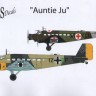 Aims AIMS48D008 Junkers Ju-52/3m g4e of Sanitatas Flugber. z.b.V 1939 Poland; Ju-52/3m g4e of IV. Gruppe Stab/KG.z.b.V.1 Balkens, May 1941 (expected second qtr 2022) 1/48