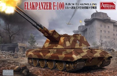 Amusing Hobby 35A016 E-100 8.8 cm Flakzwilling 1/35
