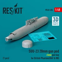Reskit 48486 SUU-23 20mm gun pod (close gun bay) 1/48