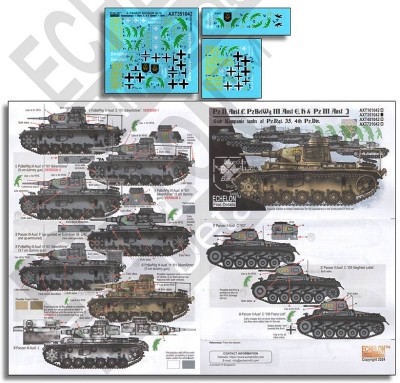 Echelon FD AXT351042 4.Pz.Div. Stabs Kompanie Panzer IIs &amp; PzBefWg IIIs 1/35