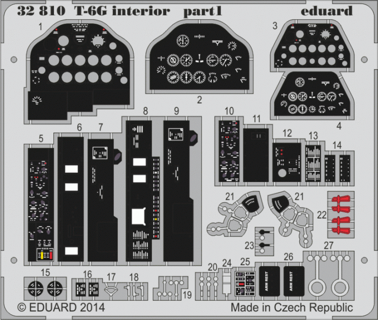 Eduard 32810 T-6G interior S.A. 1/32