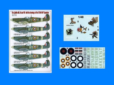 AML AMLD48035 Декали Spitfire Mk.IA &amp; VB (313th RAF Sqdr.) 1/48