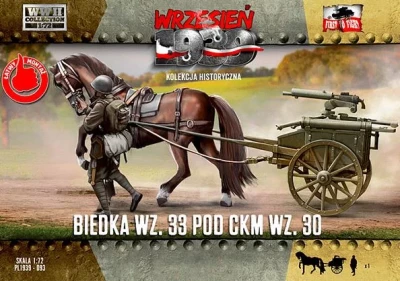 First To Fight FTF-72093 Biedka wz. 33 w/ Browning wz. 30 &amp; one horse 1/72
