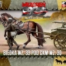 First To Fight FTF-093 Biedka wz. 33 w/ Browning wz. 30 & one horse 1/72
